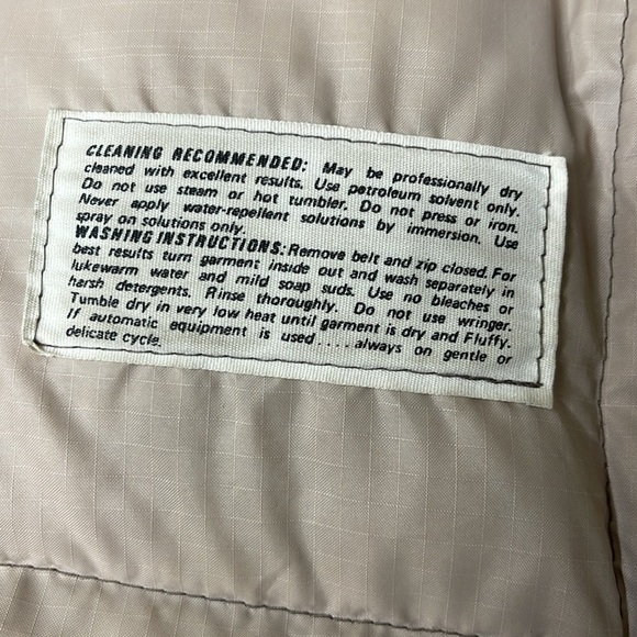 Vintage Tempco Men’s Goose Down Quilt Puffer Jacket Coat Tan Sz 42 - Picture 11 of 11